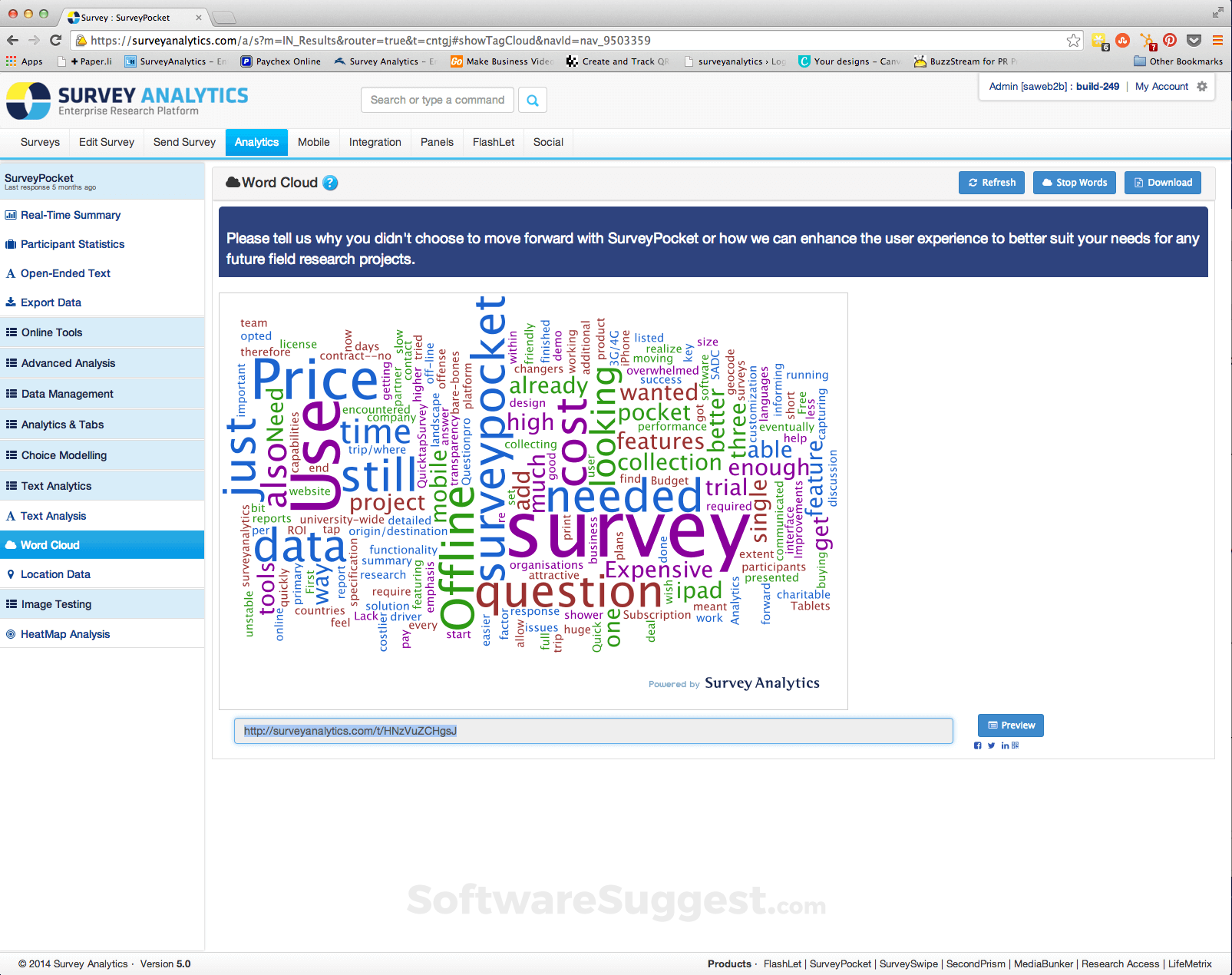 Survey Analytics Screenshot1